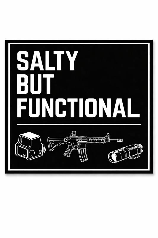Salty But Functional Sticker
